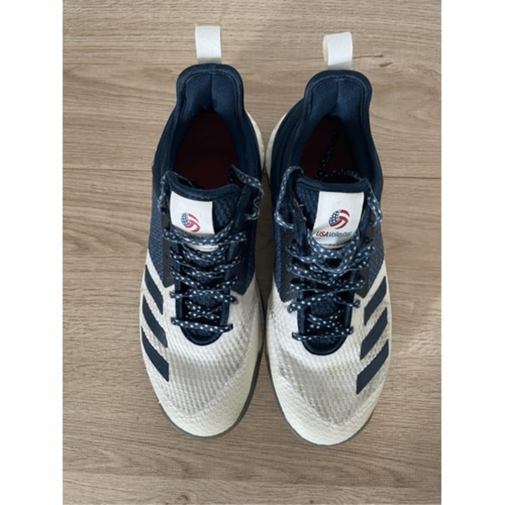 Adidas CrazyFlight‎ X USA Volleyball Shoes Women 6 Navy White Court Indoor Sport - Picture 6 of 11